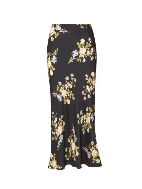 VERONICA BEARD CLOVER FLORAL MIDI SKIRT