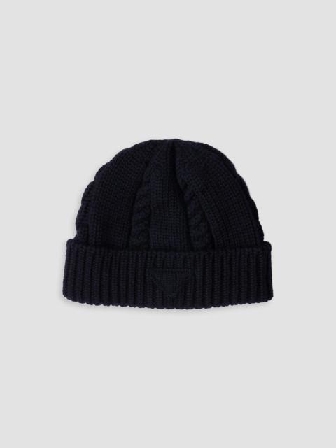 Prada Women's Wool Beanie - Blue