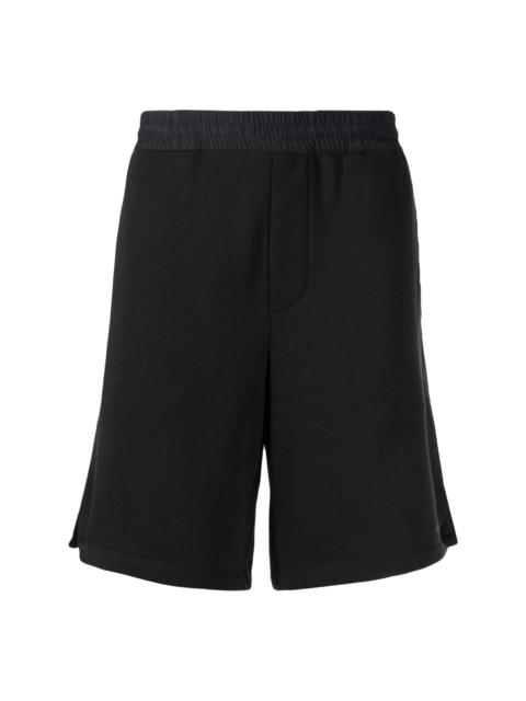 elasticated-waist bermuda shorts