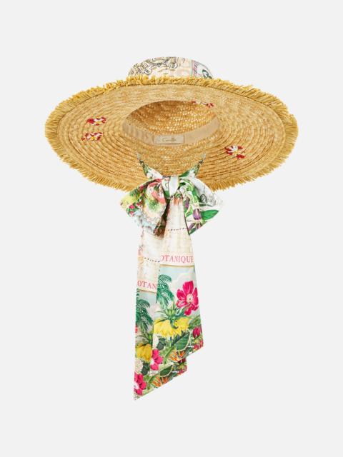 CAMILLA LARGE RAFFIA SUN HAT LA BELLE BOTANIQUE
