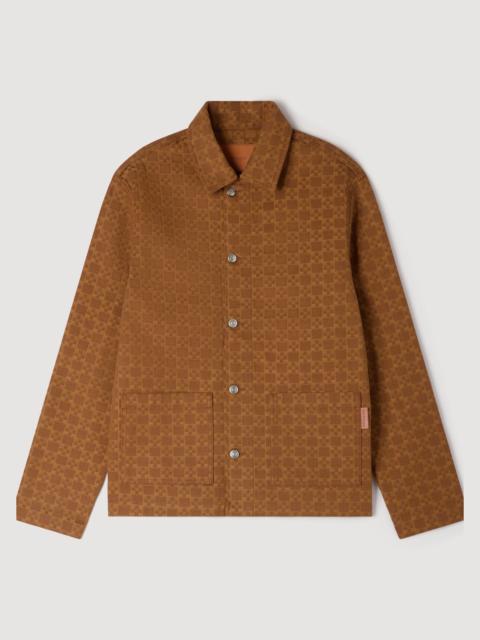 Sandro SQUARE CROSS DENIM JACKET