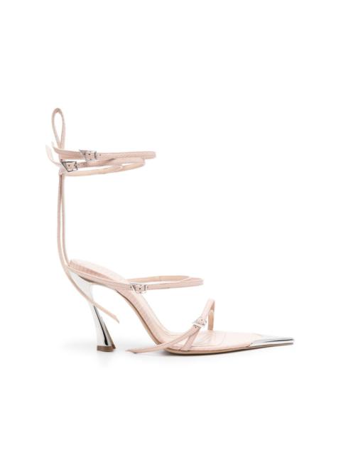 MUGLER 105mm strappy-loops sandals