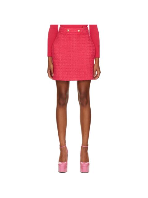 Valentino Pink Knit Miniskirt