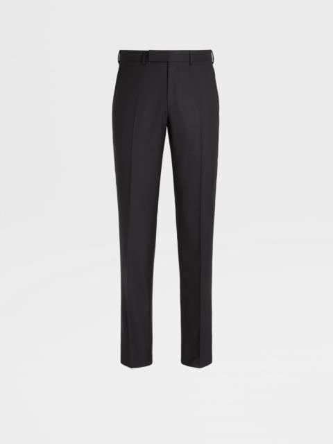 ZEGNA BLACK 15MILMIL15 WOOL PANTS
