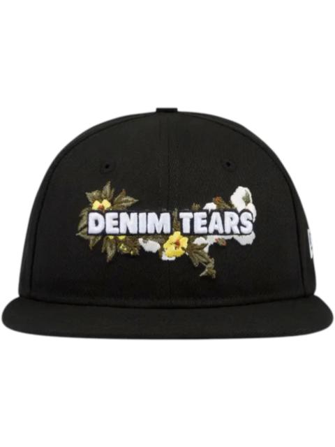 DENIM TEARS Denim Tears x New Era Floral Logo Hat Black