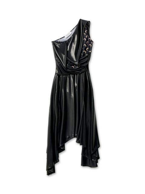 Marine Serre Regenerated Jersey Draped Dress