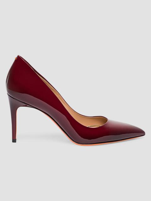 Santoni Women's Sibil 85MM Patent Leather Stiletto Pumps - Red