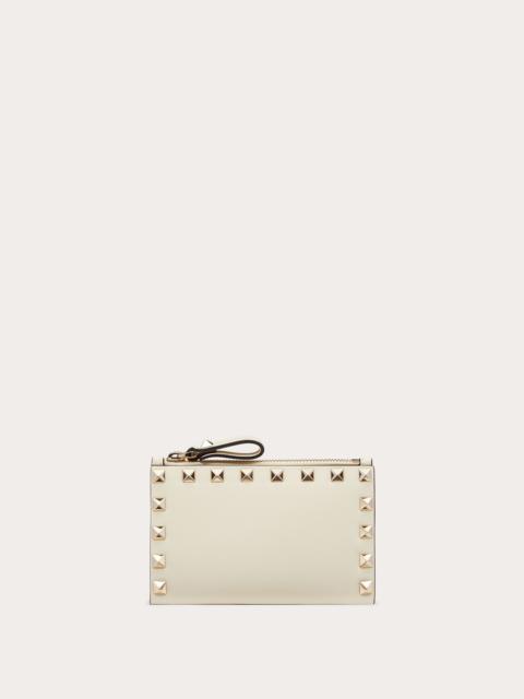 Valentino Rockstud Calfskin Coin Purse and Cardholder