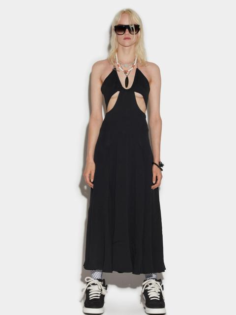 DSQUARED2 CHAIN CUT-OUT LONG DRESS