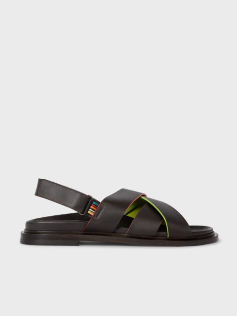 Paul Smith Dark Brown Leather Sandals