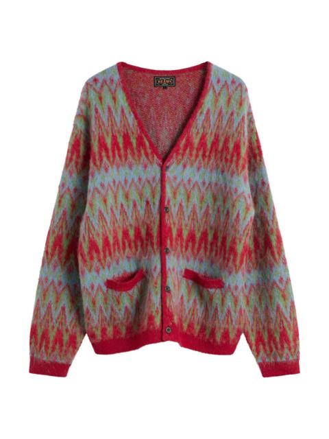 BEAMS PLUS Beams Plus Jacquard Chevron Cardigan