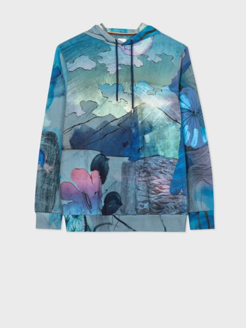 Paul Smith 'Narcissus' Print Cotton Hoodie