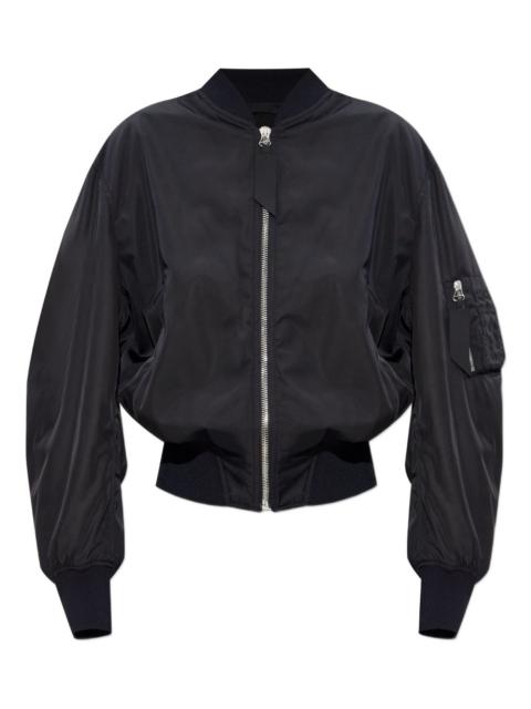 ブルゾン THE ATTICO FW25 BOMBER (251WCB00070 PLL001AA 100) Black Leather Bomber Jacket by The Attico on Sale