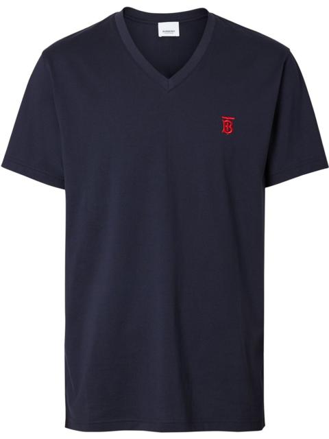 Burberry monogram motif V-neck T-shirt