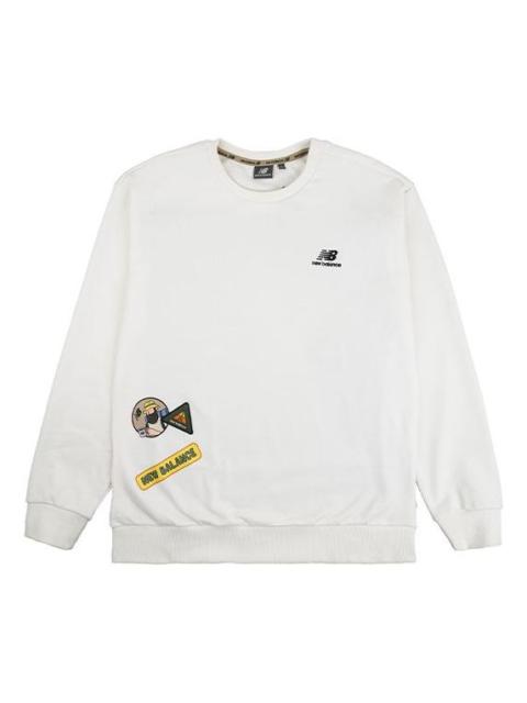 New Balance New Balance x JHI Crossover Cartoon Printing Casual Round Neck Pullover White NCA89073-IV