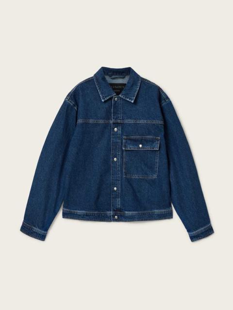 ALLSAINTS CAST LONG SLEEVE BOXY DENIM JACKET