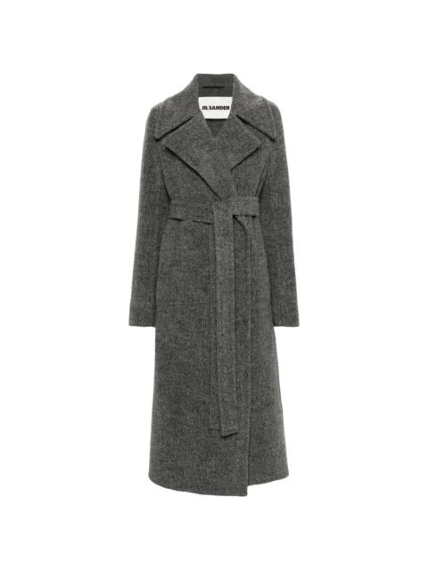 belted double-breasted trench coat