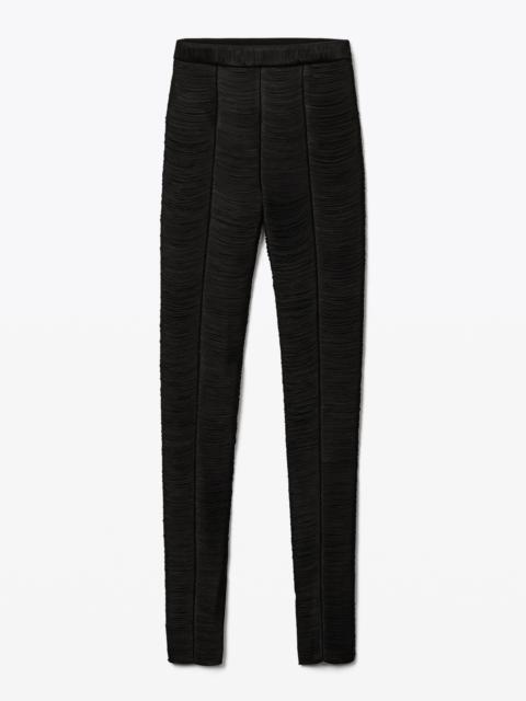 Alexander Wang FRINGE SLIM STRAIGHT PANT IN POWER MESH