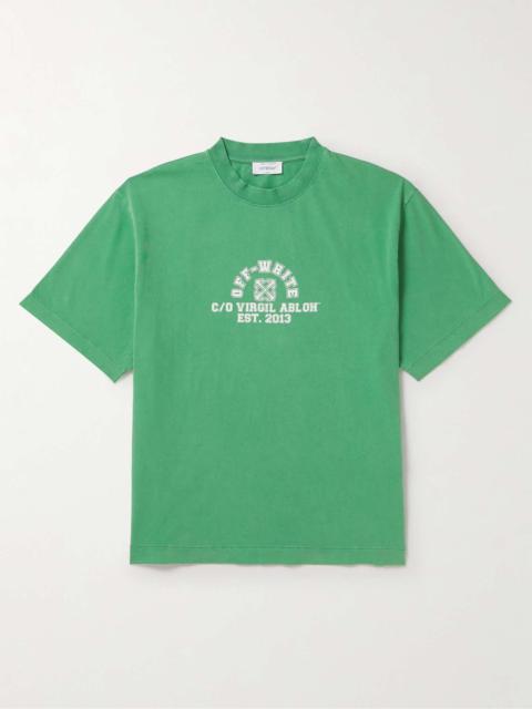 Off-White Logo-Print Cotton-Jersey T-Shirt