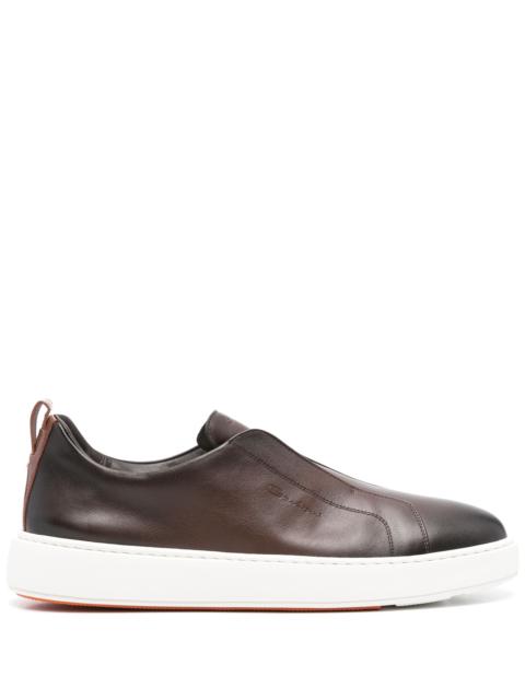 Santoni Leather Sneakers