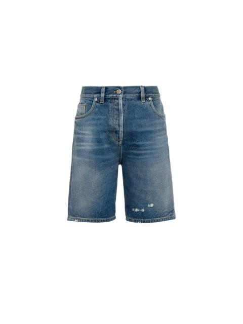 Prada Organic denim Bermuda shorts