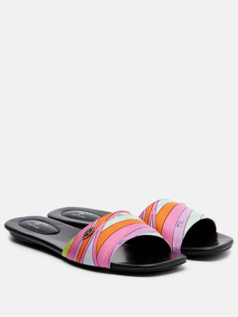PUCCI Yummy Iride twill slides