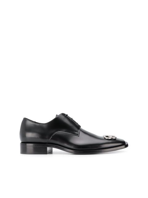 BALENCIAGA square toe derby shoes