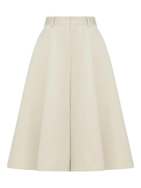 silk twill culotte trousers