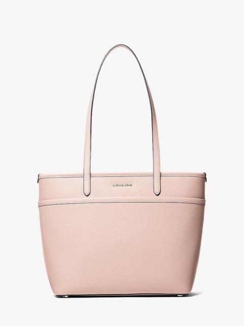 MICHAEL KORS Marlowe Medium Pebbled Leather Pocket Tote Bag