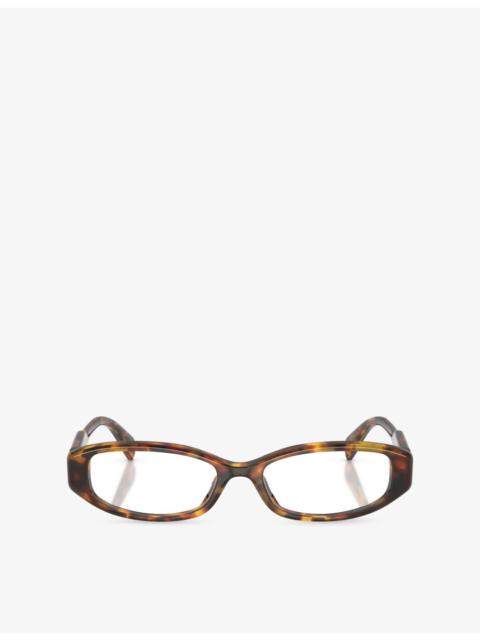 Miu Miu MU 06ZV Rectangle-Frame Acetate Optical Glasses