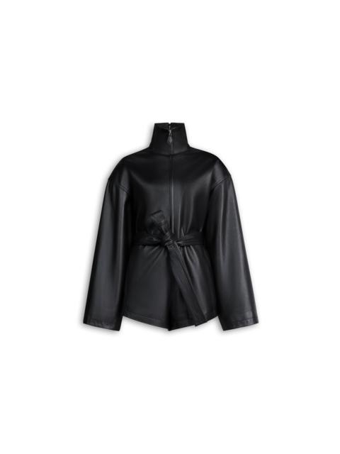 Alaïa LEATHER SHORT JUMPSUIT