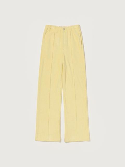 AURALEE COTTON NYLON PILE PANTS