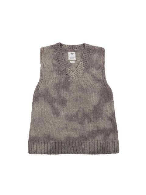 visvim SELMER V-NECK VEST (UNEVEN DYE) OLIVE