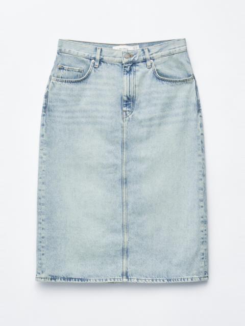 & Other Stories Denim Midi Skirt