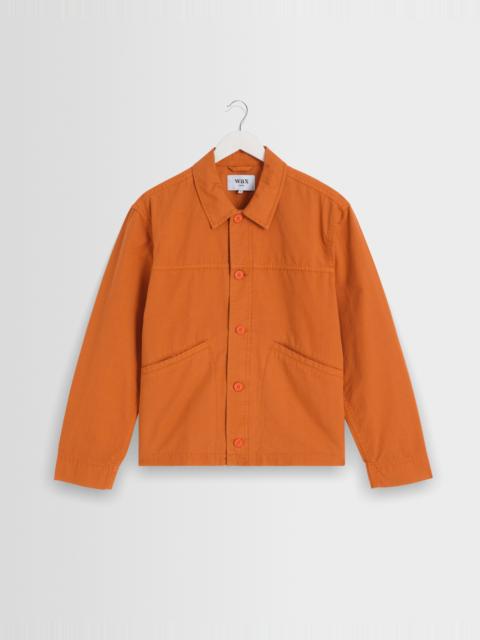 Wax London Barton - Orange Organic Cotton Ripstop Jacket
