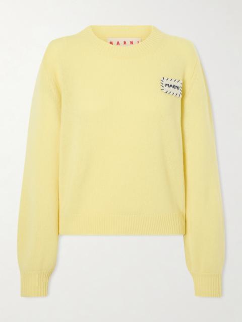 Marni Appliquéd Cashmere Sweater