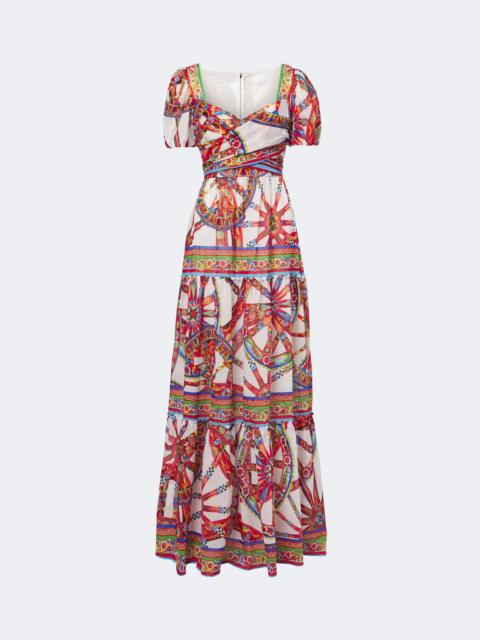 Dolce & Gabbana Carretto cotton maxi dress