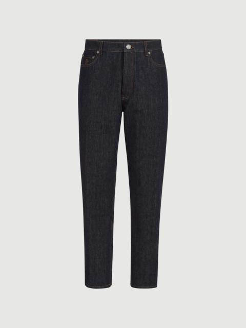 Brunello Cucinelli No-fade denim iconic fit five-pocket trousers