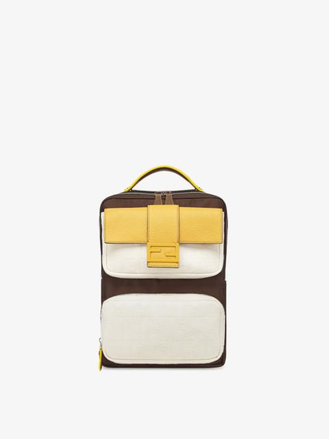 FENDI Brown nylon backpack