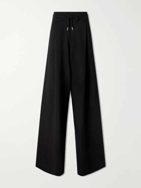 Dries Van Noten Cotton-jersey Wide-leg Track Pants