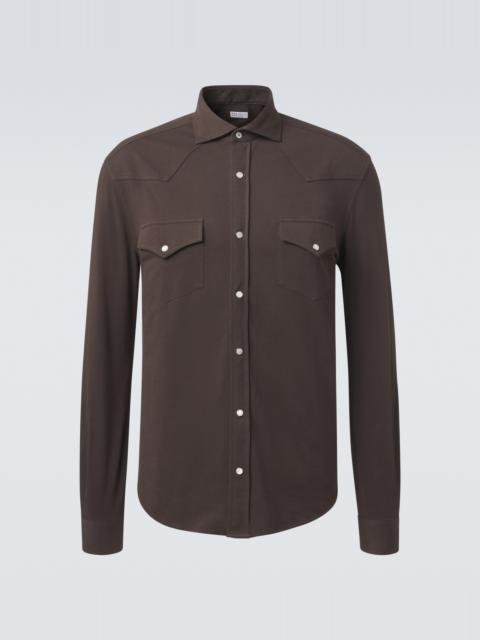 Brunello Cucinelli Cotton piqué shirt