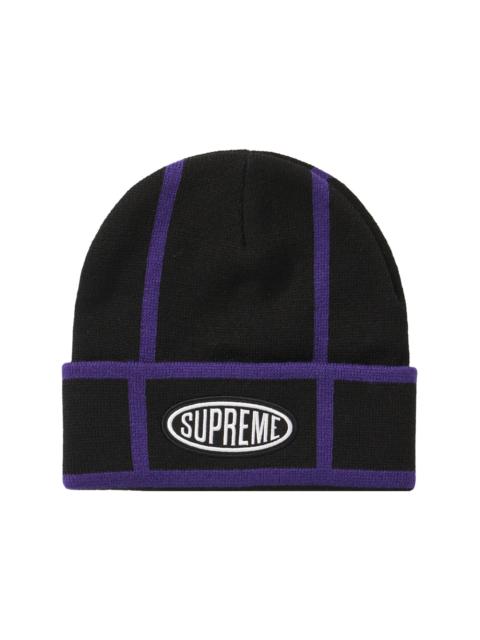Supreme Supreme Grid Beanie Black