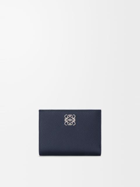 Loewe Anagram compact wallet in pebble grained calfskin