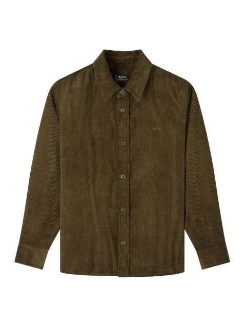 A.P.C. BOBBY LOGO OVERSHIRT