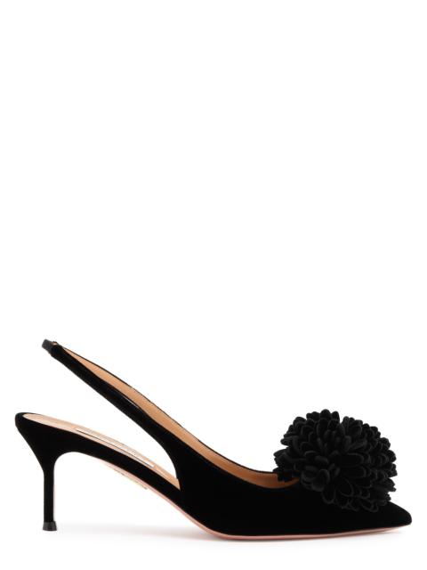 Couturier 65 velvet slingback pumps