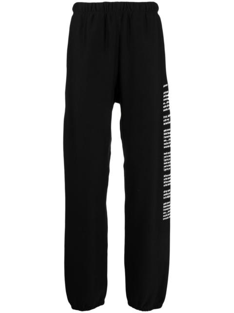 graphic-print track pants