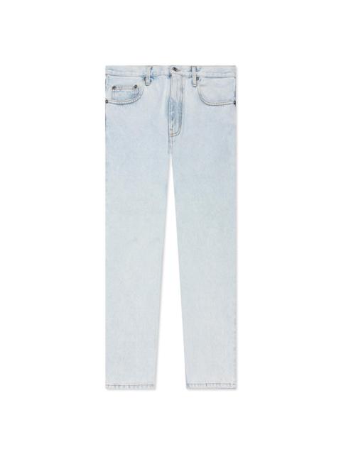 Off-White OFF-WHITE C/O VIRGIL ABLOH DIAG TAB N ARROW SLIM JEANS - BLEACH BLUE