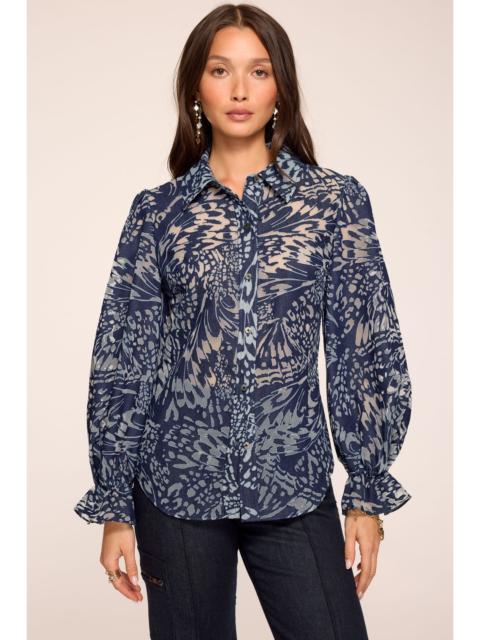 RAMY BROOK Joy Printed Long Sleeve Blouse
