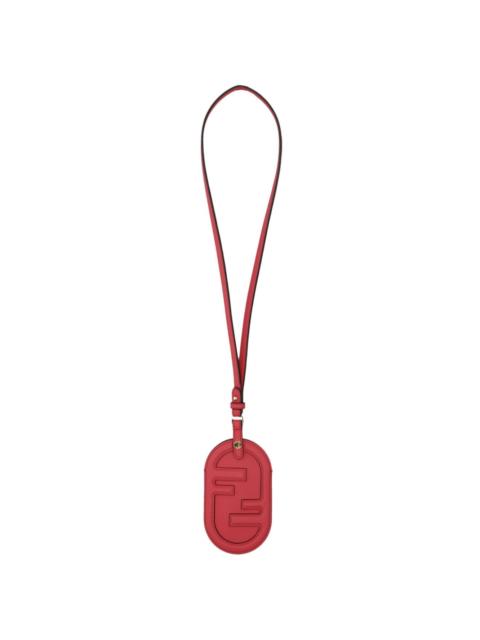 FENDI leather name tag