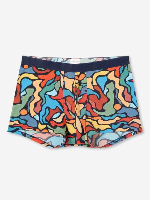 Derek Rose Men's Hipster Abstract Pima Cotton Stretch Multi